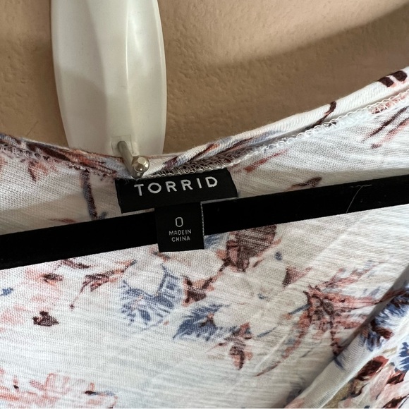 Torrid Maxi Cotton Slub Babydoll Beach Dress Size 0 - Picture 4 of 8